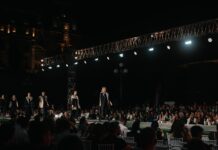 Premieră la Romanian Fashion Week: opt designeri de 20 de ani au lansat o colecție împreună cu Irina Schrotter, inspirată din viața personală. Mii de oameni în public, în prima seară a show-urilor de modă
